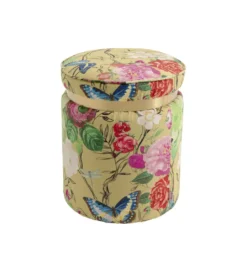 Stołek FLOWER 39 cm żółty*KARE