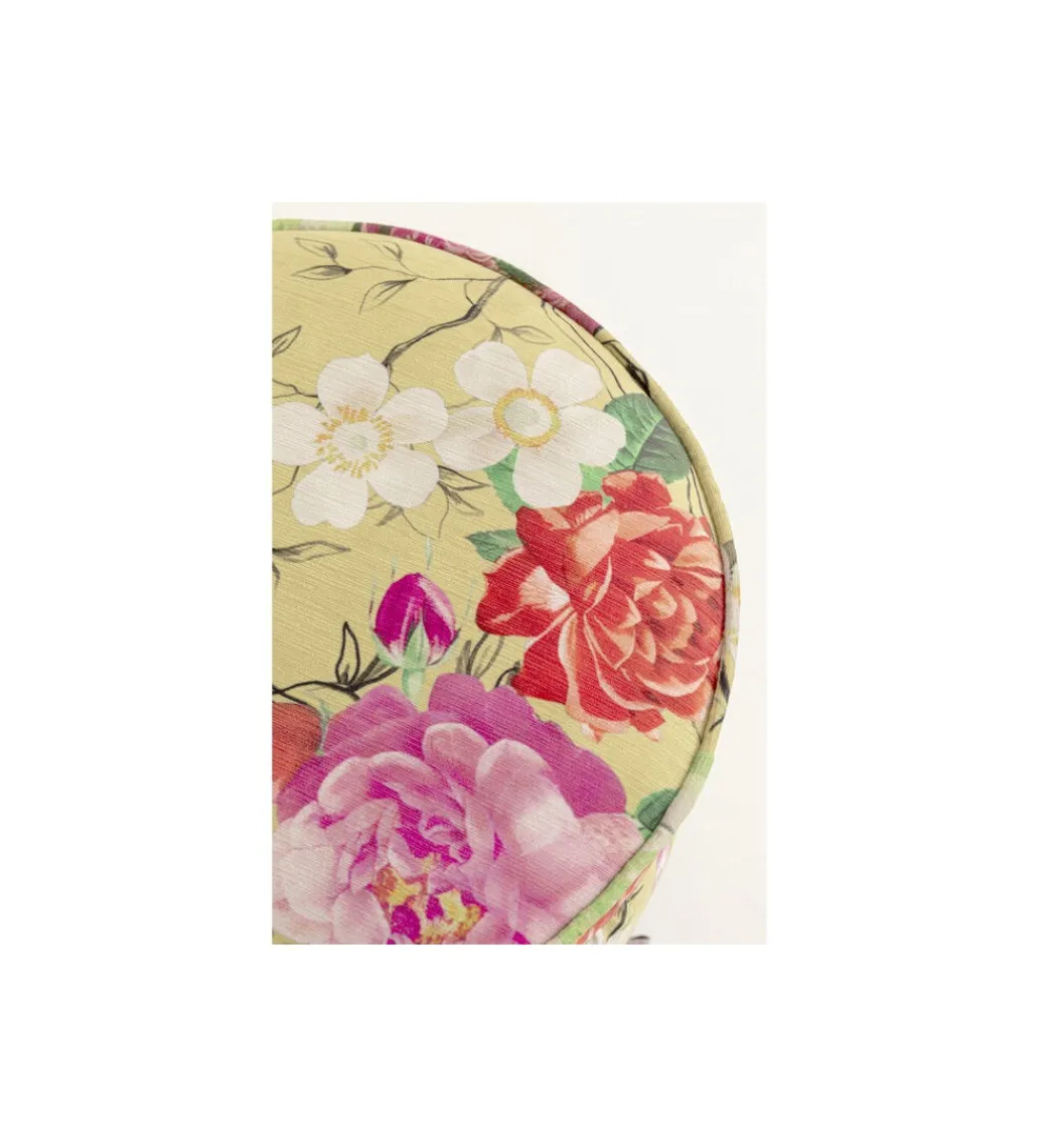 Stołek FLOWER 39 cm żółty*KARE