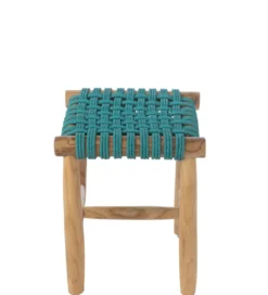 Stołek GASAM 45 cm turkusowy*J-Line Online