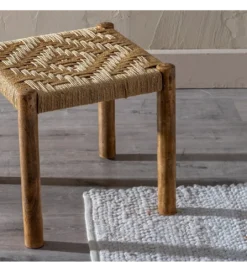 Stołek NEBERNLI 40 cm drewno mango naturalny*Zona-Design Hot