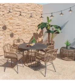 Stół ogrodowy ARIKI 110 cm czarny*Zona-Design Online