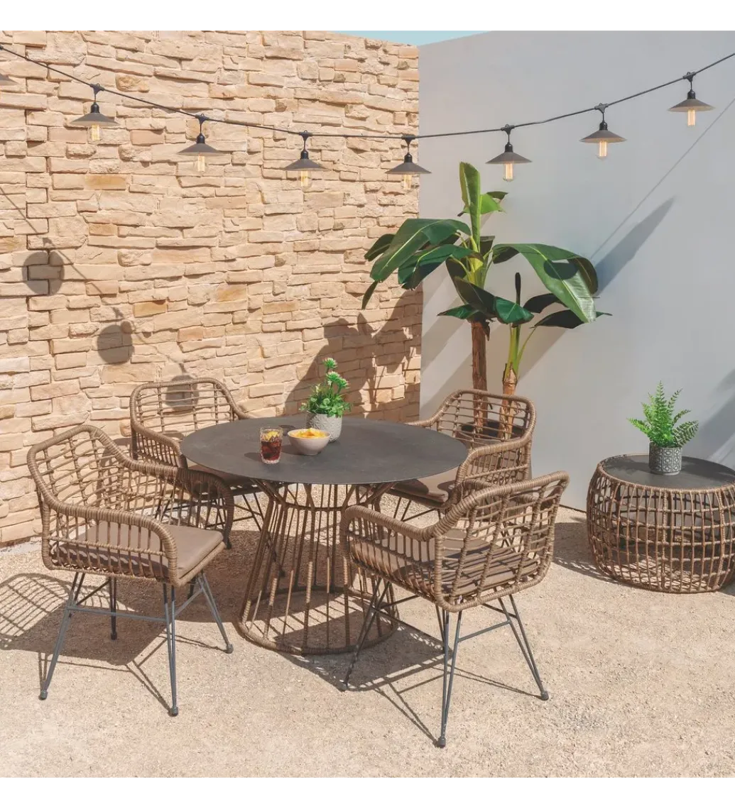 Stół ogrodowy ARIKI 110 cm czarny*Zona-Design Online