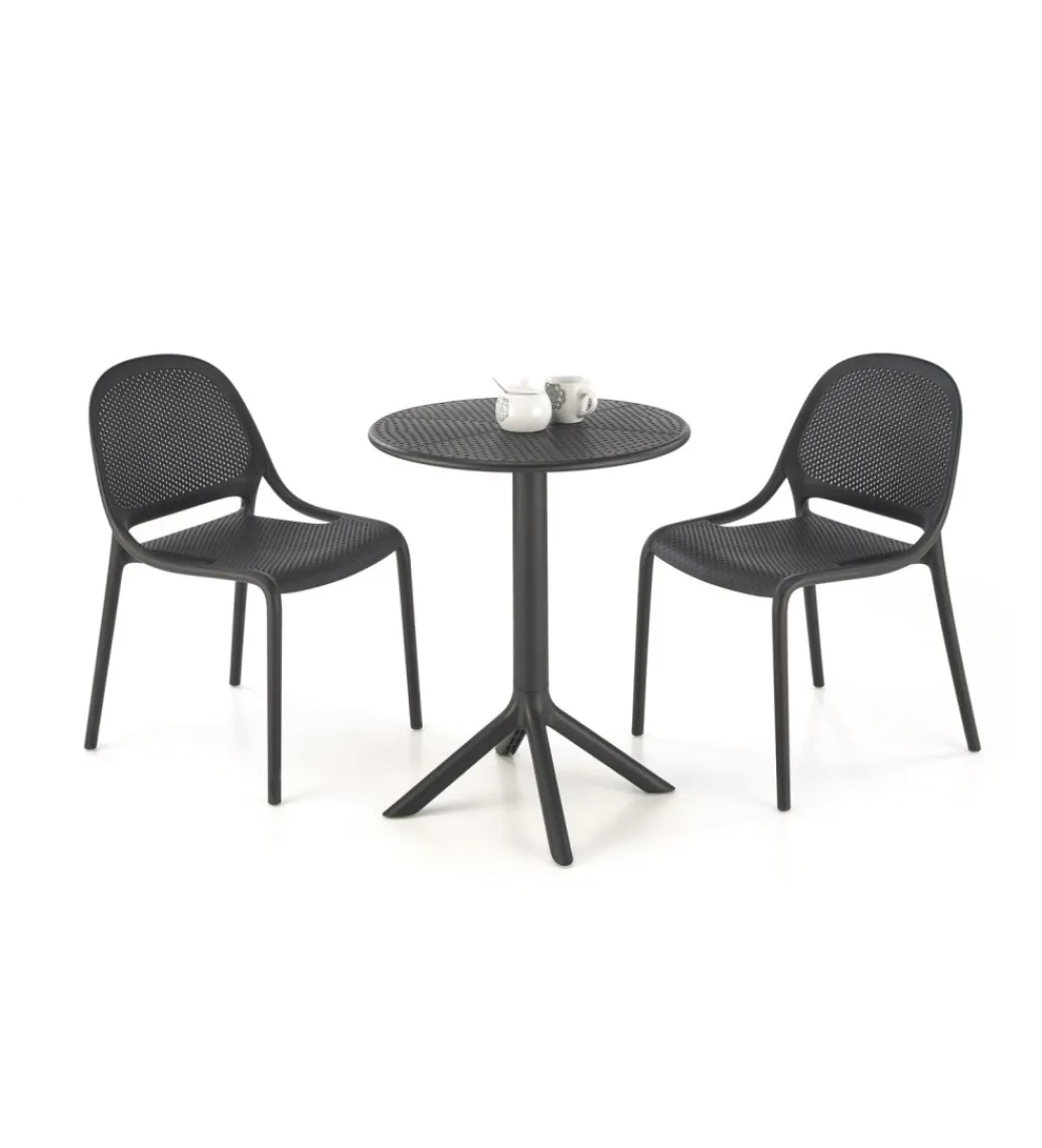 Stół ogrodowy CALVO 72 cm czarny*Halmar Online