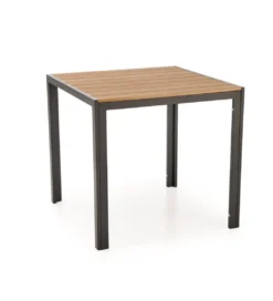 Stół ogrodowy FIERRO 80 cm brązowy czarny*Halmar Clearance