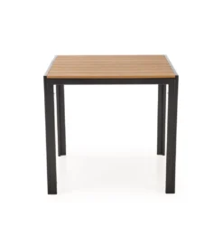 Stół ogrodowy FIERRO 80 cm brązowy czarny*Halmar Clearance