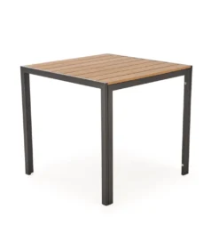 Stół ogrodowy FIERRO 80 cm brązowy czarny*Halmar Clearance