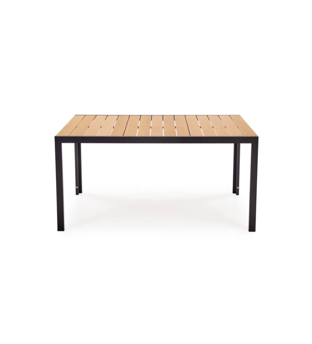 Stół ogrodowy FIERRO 150 cm brązowy czarny*Halmar Discount