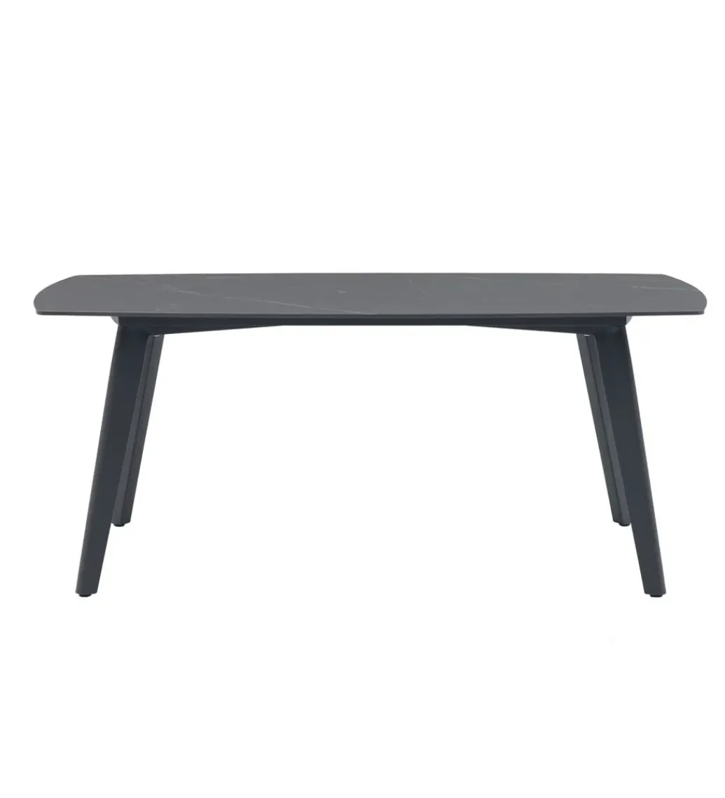Stół ogrodowy PORCELAN 180 cm blat porcelanowy antracytowy*Zona-Design Outlet