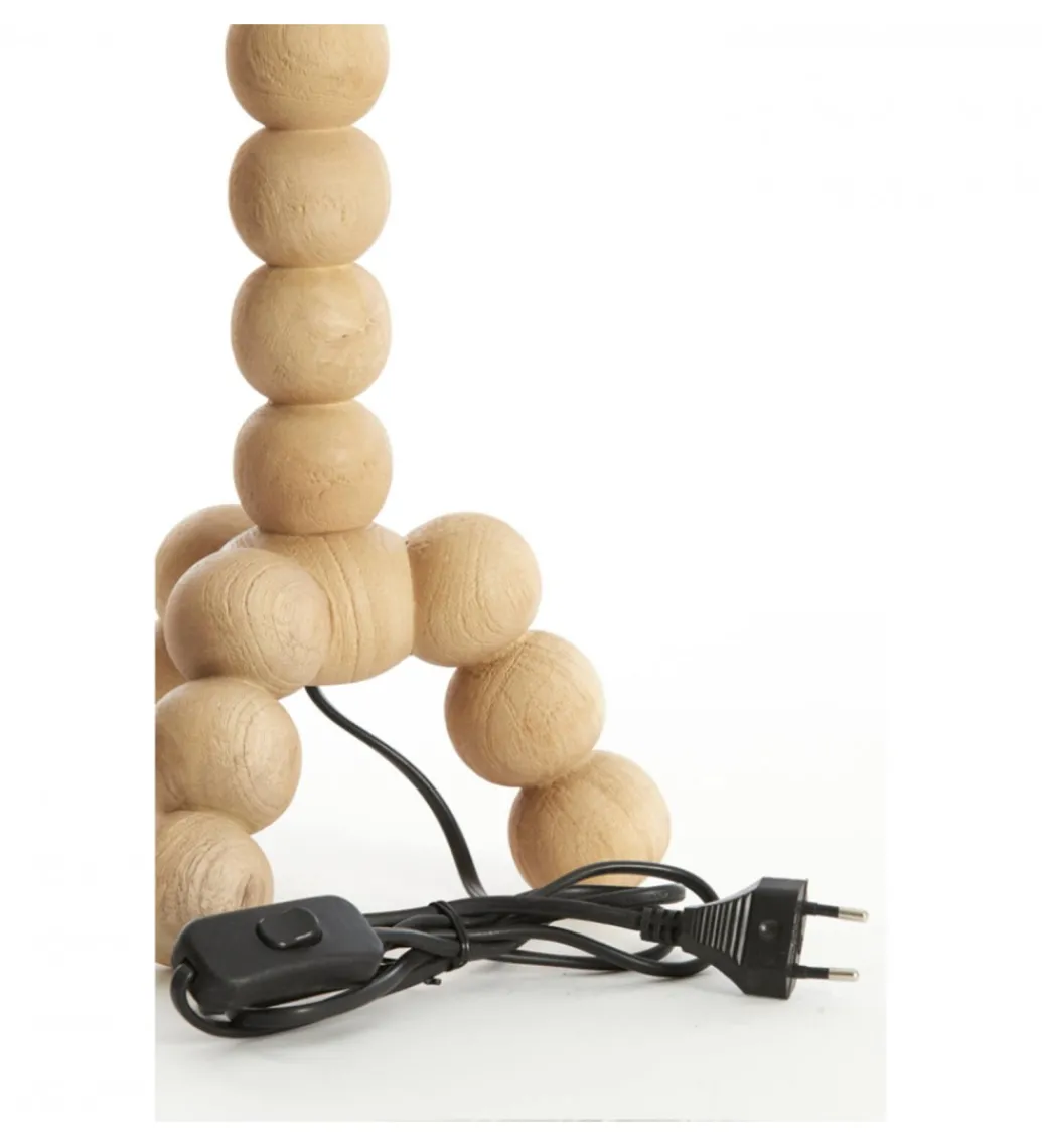 Stojak do lampki nocnej VEGLIO 40 cm drewno mango naturalny*L&L