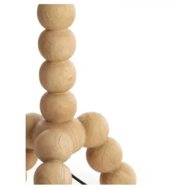 Stojak do lampki nocnej VEGLIO 40 cm drewno mango naturalny*L&L