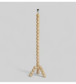 Stojak do lampy VEGLIO 130 cm drewno mango naturalny*L&L Discount