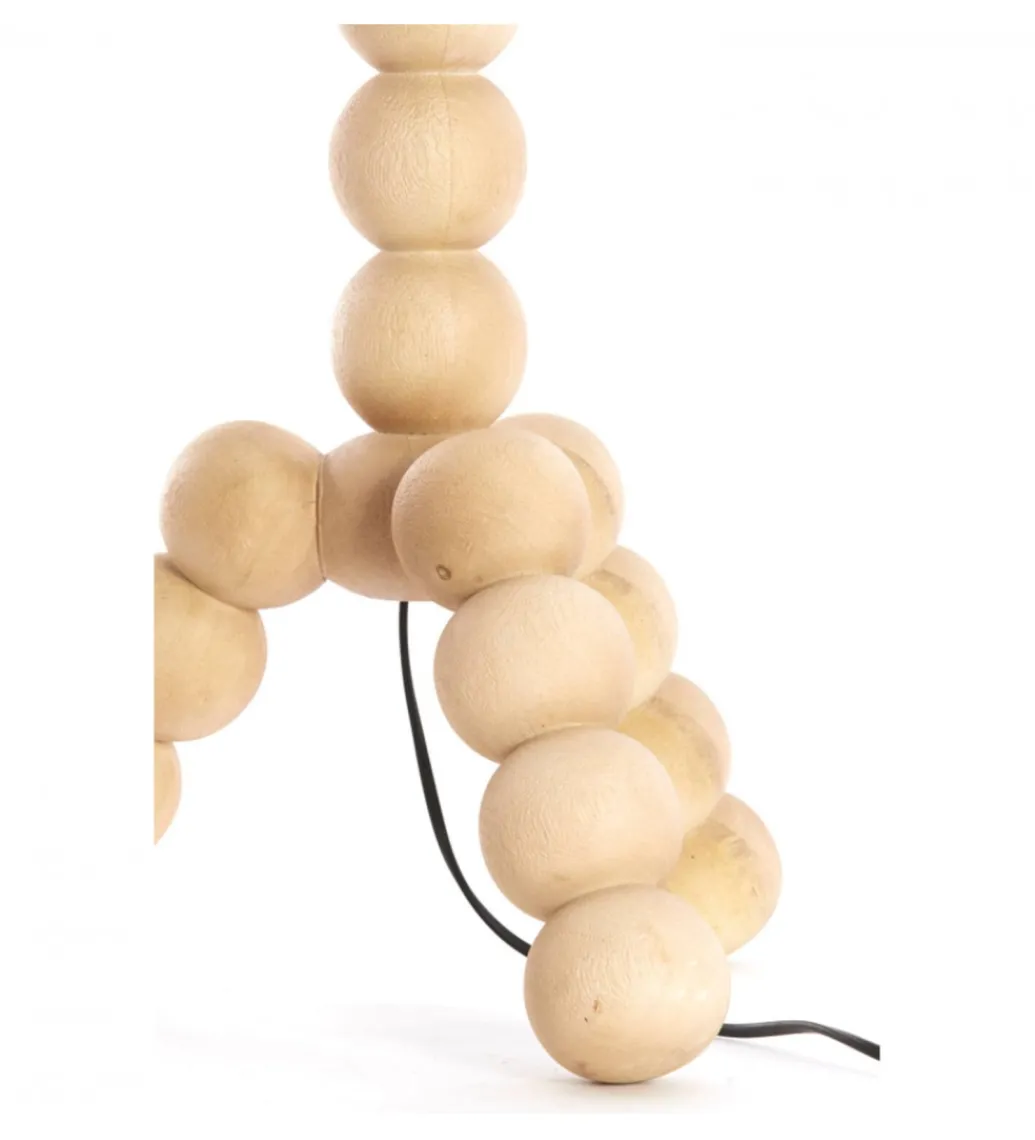 Stojak do lampy VEGLIO 130 cm drewno mango naturalny*L&L Discount
