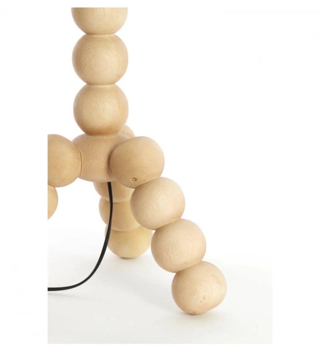 Stojak do lampy VEGLIO 130 cm drewno mango naturalny*L&L Discount