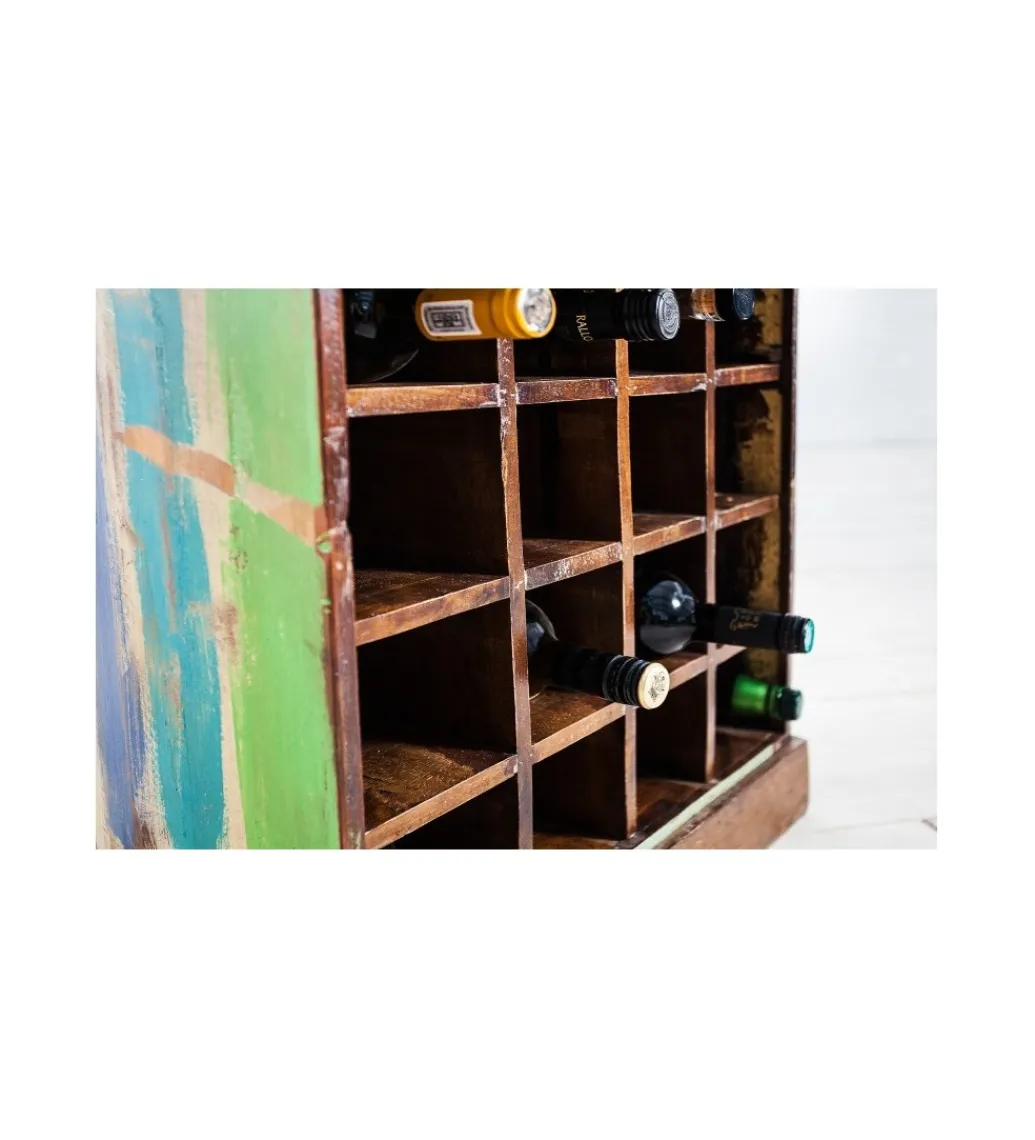 Stojak na wino BARGE 190 cm drewno mango*Invicta Interior