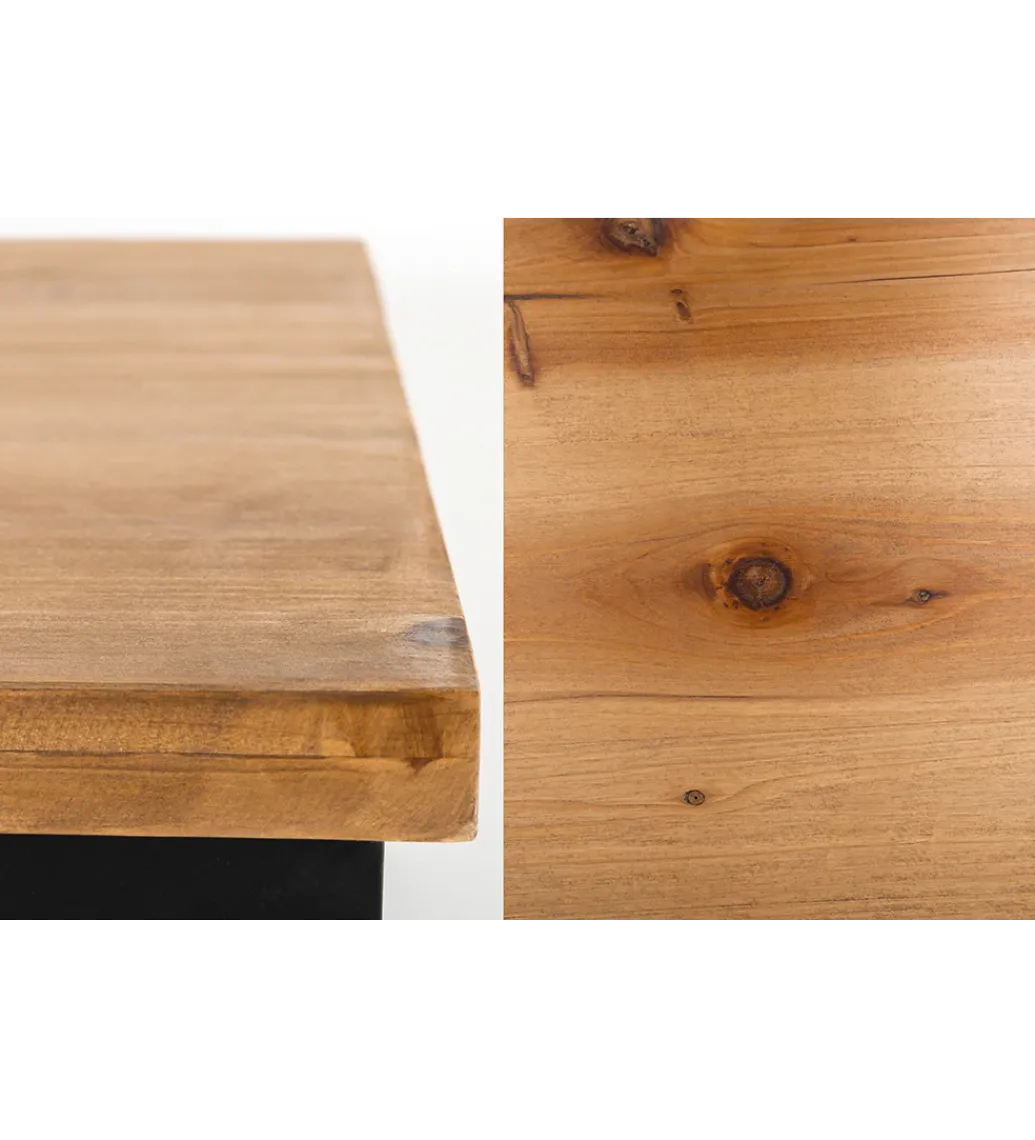 Stojak na wino BODEGA 185 cm naturalny czarny*Invicta Interior - przedsprzedaż Online