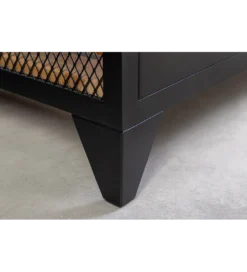 Stojak na wino BODEGA 185 cm naturalny czarny*Invicta Interior - przedsprzedaż Online