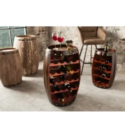 Stojak na wino Chateau 80 cm drewno jodła*Invicta Interior - przedsprzedaż Discount