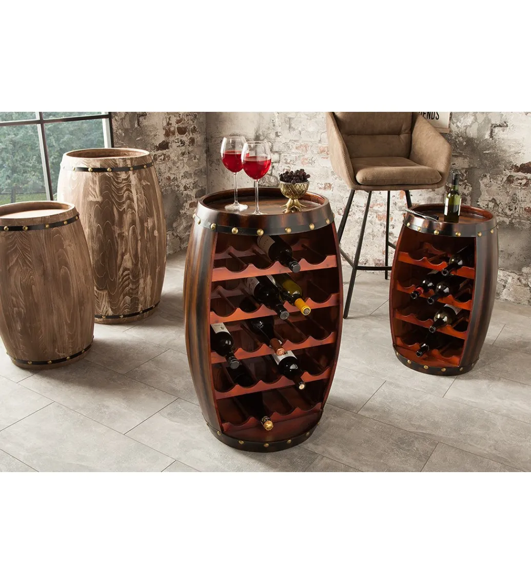 Stojak na wino Chateau 80 cm drewno jodła*Invicta Interior - przedsprzedaż Discount