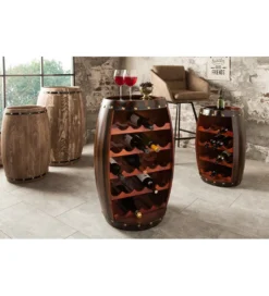 Stojak na wino Chateau 80 cm drewno jodła*Invicta Interior - przedsprzedaż Discount