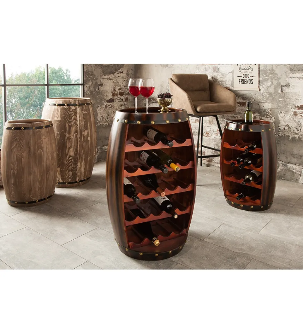Stojak na wino Chateau 80 cm drewno jodła*Invicta Interior - przedsprzedaż Discount