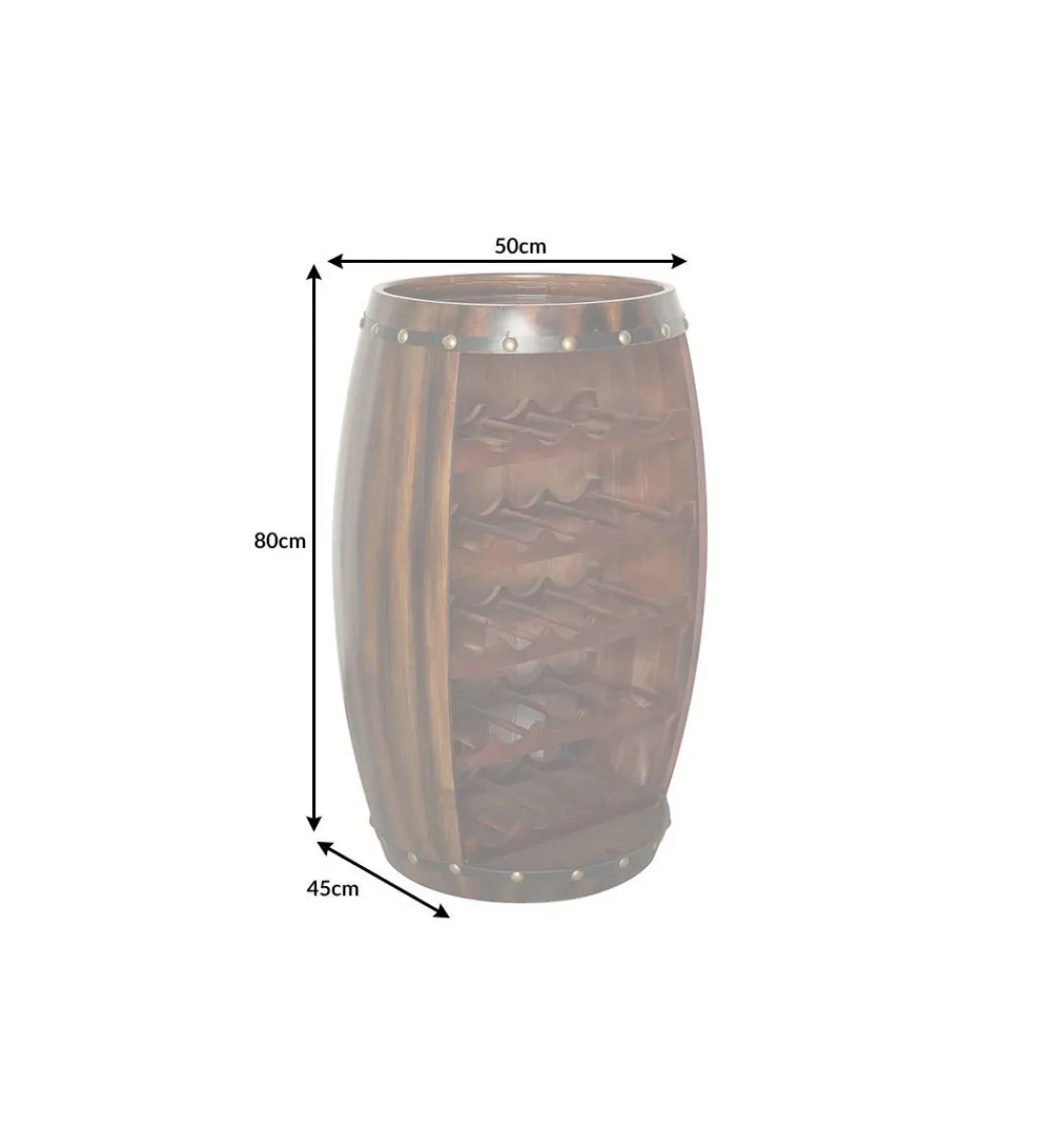 Stojak na wino Chateau 80 cm drewno jodła*Invicta Interior - przedsprzedaż Discount