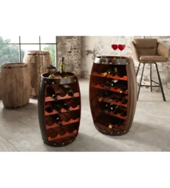 Stojak na wino Chateau 80 cm drewno jodła*Invicta Interior - przedsprzedaż Discount