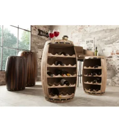 Stojak na wino Chateau 80 cm drewno jodła*Invicta Interior Discount