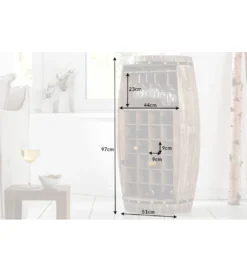 Stojak na wino Chateau 97 cm drewno jodła*Invicta Interior Outlet