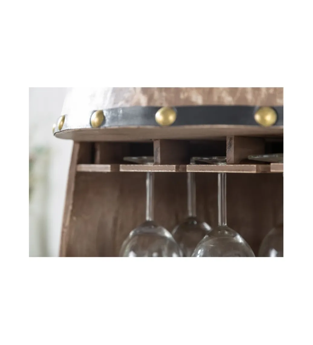 Stojak na wino Chateau 97 cm drewno jodła*Invicta Interior Outlet