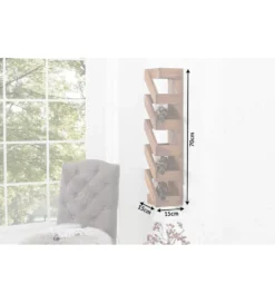 Stojak na wino FINICE Makassar 70 cm drewno sheesham*Invicta Interior Online