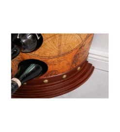 Stojak na wino GLOBE 75 cm drewno sosna*Invicta Interior New