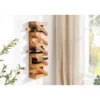 Stojak na wino MAKASSAR 80 cm na 5 butelek drewno teak*Invicta Interior Online