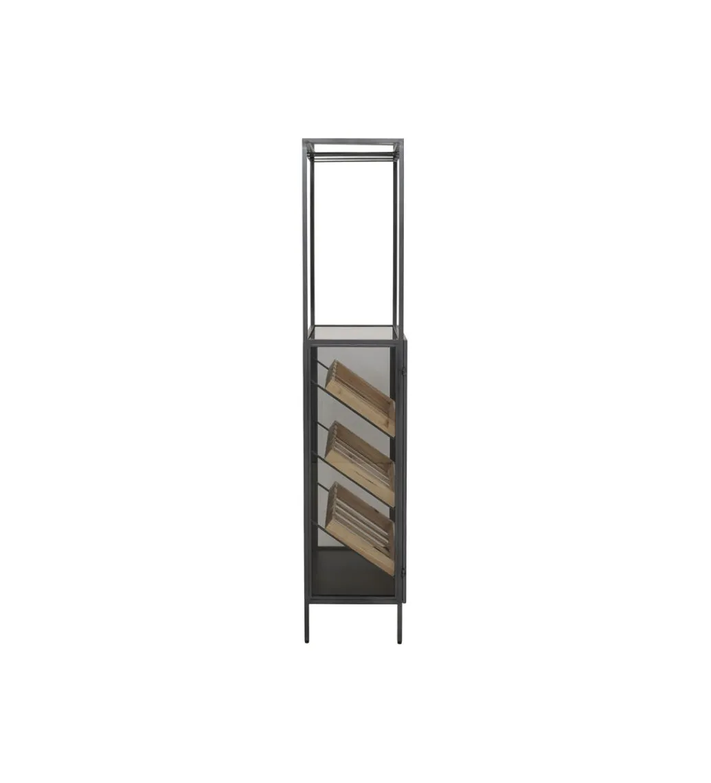 Stojak na wino PORTO BAR 60 x 170 cm czarny*KDesign Best