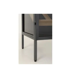 Stojak na wino PORTO BAR 60 x 170 cm czarny*KDesign Best