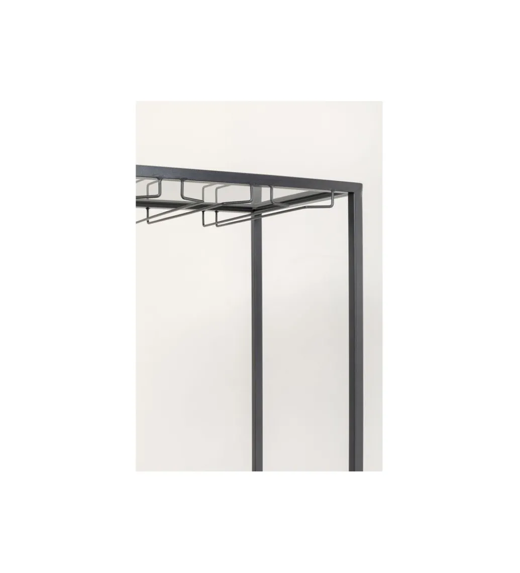 Stojak na wino PORTO BAR 60 x 170 cm czarny*KDesign Best