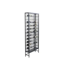 Stojak na wino PORTO 75 x 180 cm czarna*KDesign Hot