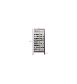 Stojak na wino PORTO 75 x 180 cm czarna*KDesign Hot