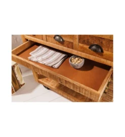 Stojak na wino REMMES 86 cm drewno mango*Invicta Interior Online