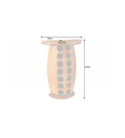 Stojak na wino REMMES 60 cm drewno sosna*Invicta Interior New