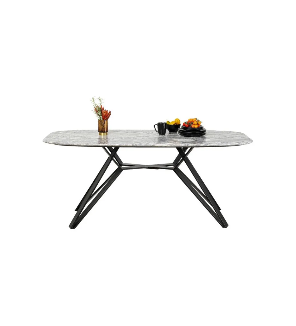Stół OKINAWA 180 x 90 cm granitowy blat*KARE Outlet