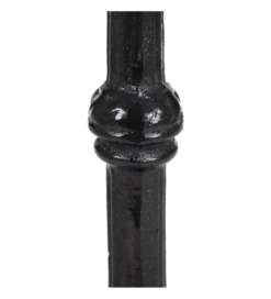 Stół okrągły AUESON 60 cm czarny blat w optyce marmuru*Zona-Design New
