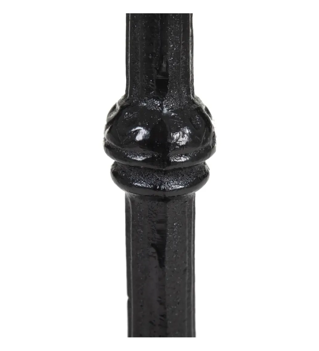 Stół okrągły AUESON 60 cm czarny blat w optyce marmuru*Zona-Design New