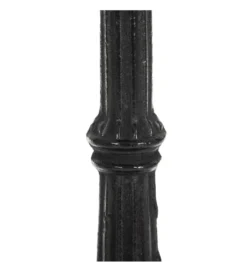 Stół okrągły AUESON 80 cm czarny blat w optyce marmuru*Zona-Design