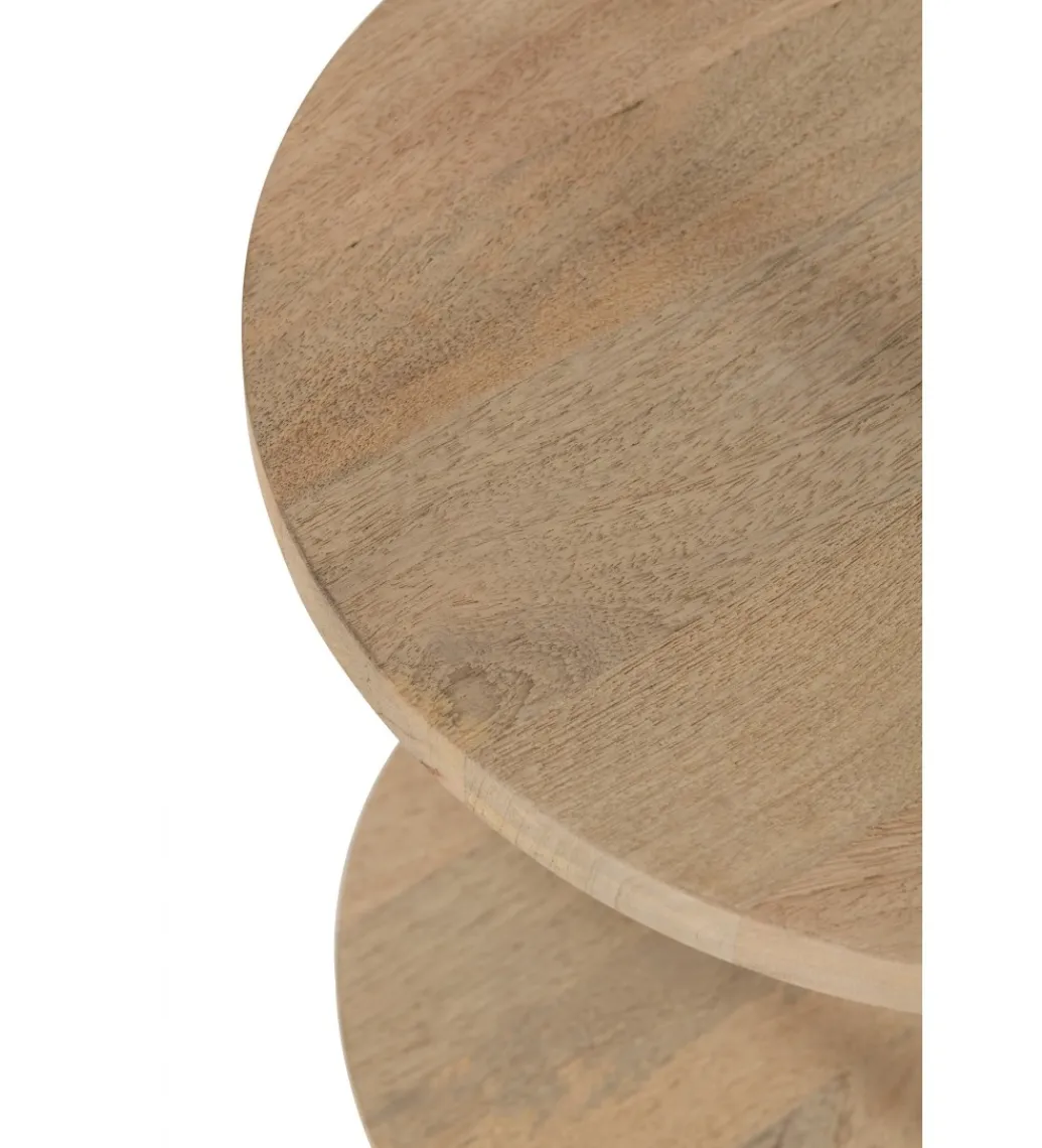 Stół okrągły CONNIE 110 cm drewno mango*J-Line Discount
