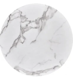 Stół okrągły MORATA 79 cm ceramika w optyce białego marmuru*Halmar Sale