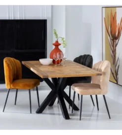 Stół OKYNTOS 160 cm drewno mango brązowy*Zona-Design
