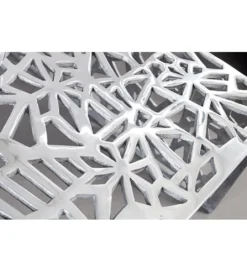 Stolik Abstract DELICADO Zestaw 2 Srebrny*Invicta Interior Outlet