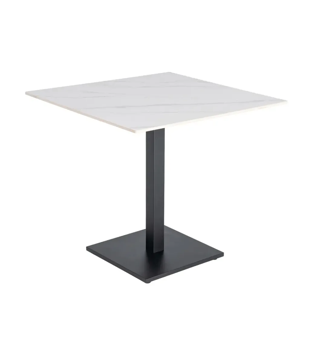 Stolik bistro SINTERED 80 cm efekt marmuru biały*Zona-Design Hot