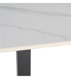 Stolik bistro SINTERED 80 cm efekt marmuru biały*Zona-Design Hot