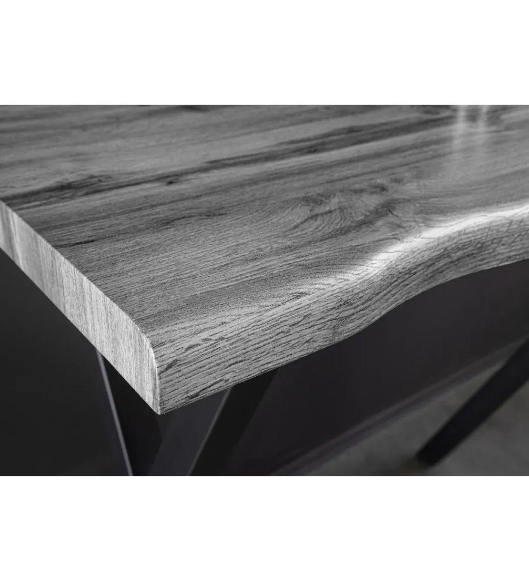 Stolik bistro WILD 120 cm drewno dębu szary*Invicta Interior
